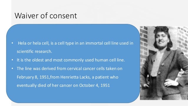 Ethics in henrietta lacks were henrietta lacks? rights violated? if so, which ones?